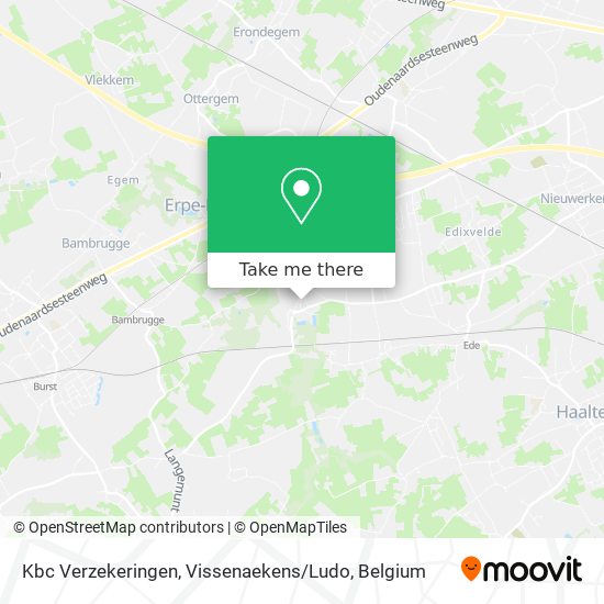 Kbc Verzekeringen, Vissenaekens / Ludo map