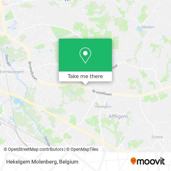 Hekelgem Molenberg map