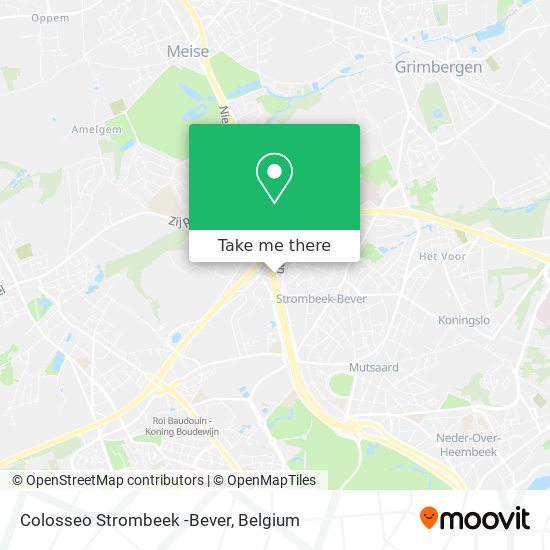 Colosseo Strombeek -Bever map