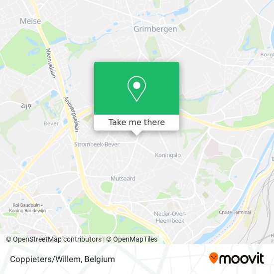 Coppieters/Willem map