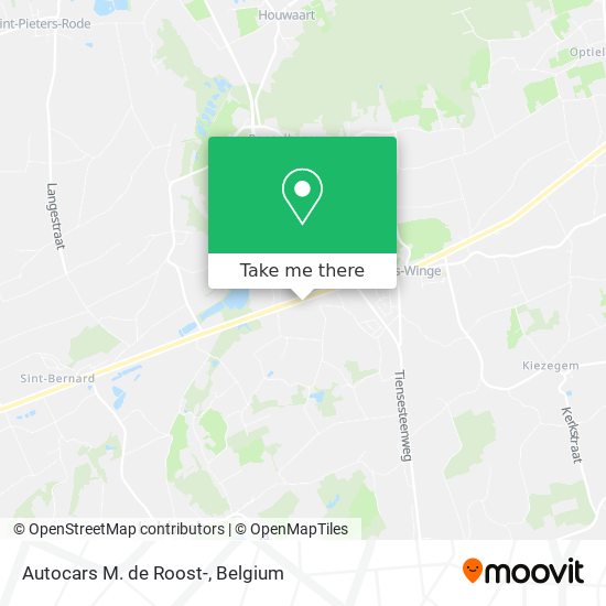Autocars M. de Roost- map