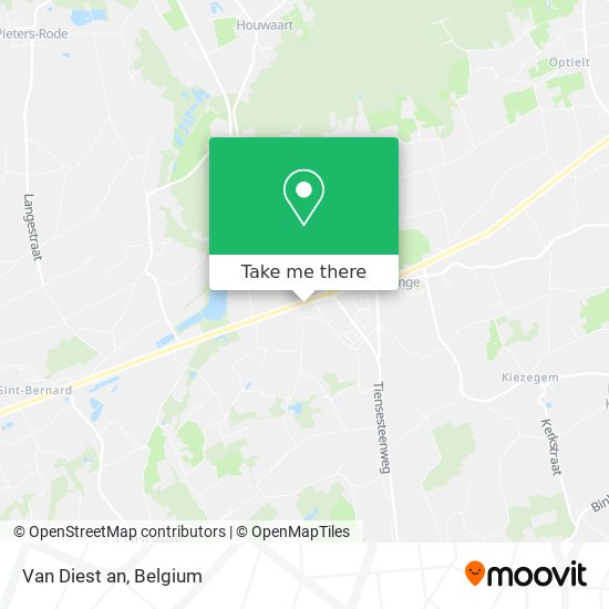 Van Diest an map