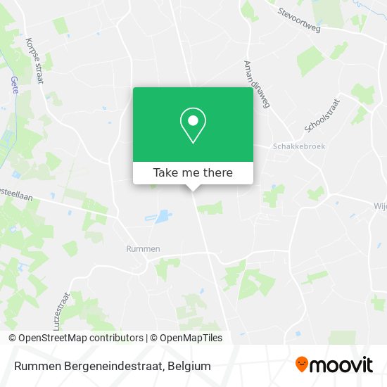 Rummen Bergeneindestraat map