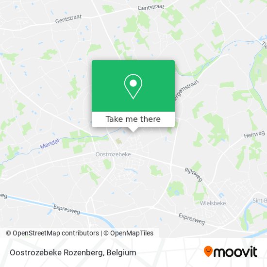 Oostrozebeke Rozenberg map