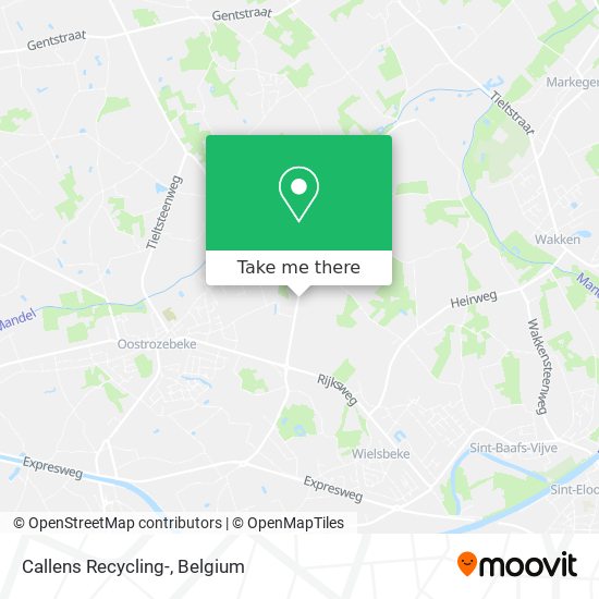 Callens Recycling- map