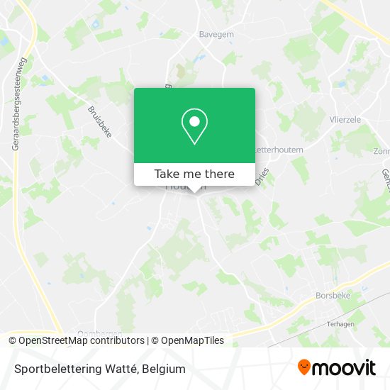 Sportbelettering Watté map