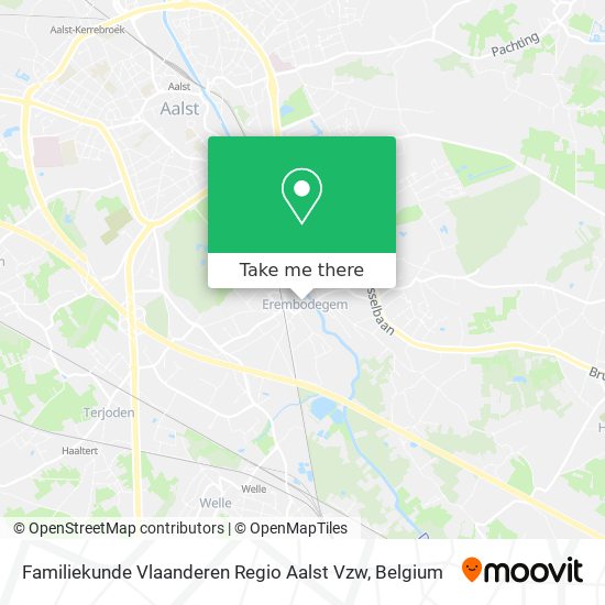 Familiekunde Vlaanderen Regio Aalst Vzw map