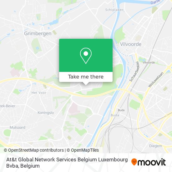 At&t Global Network Services Belgium Luxembourg Bvba map