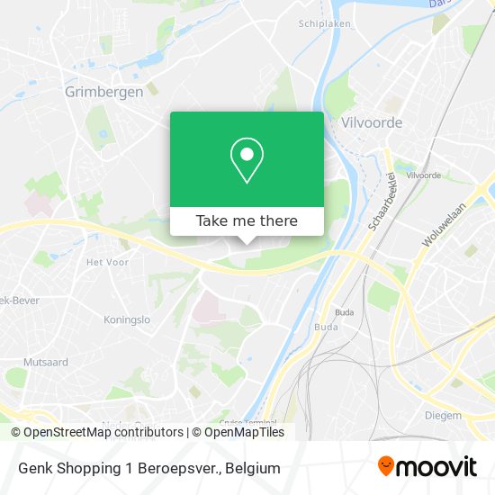 Genk Shopping 1 Beroepsver. map