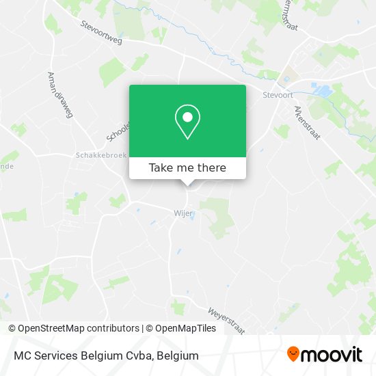 MC Services Belgium Cvba map
