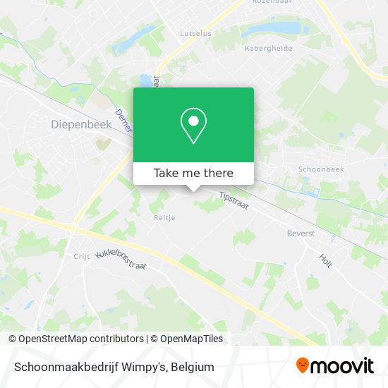 Schoonmaakbedrijf Wimpy's map