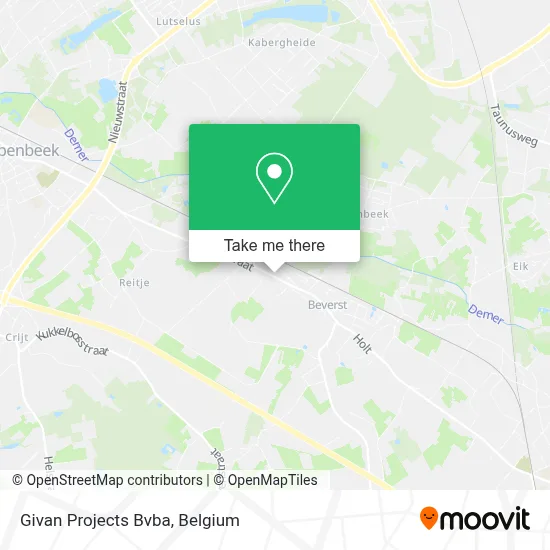 Givan Projects Bvba map