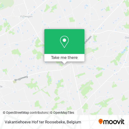 Vakantiehoeve Hof ter Roosebeke map