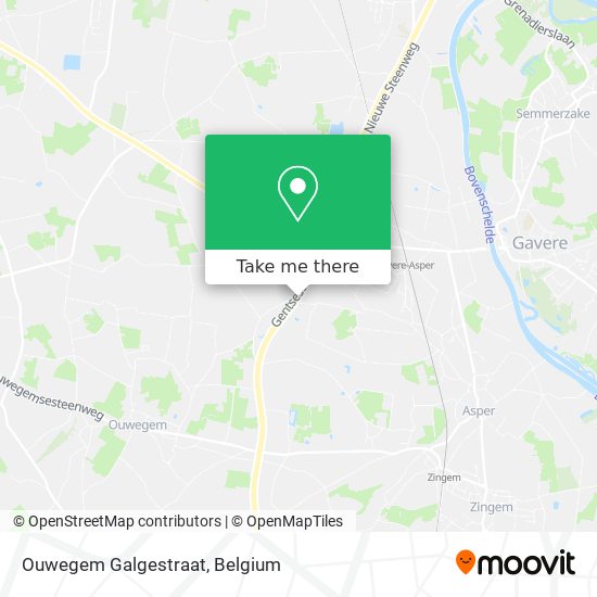 Ouwegem Galgestraat map