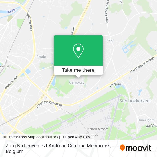 Zorg Ku Leuven Pvt Andreas Campus Melsbroek map