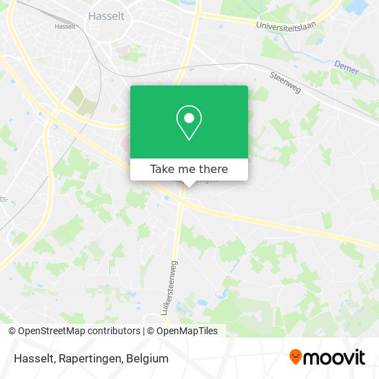 Hasselt, Rapertingen map