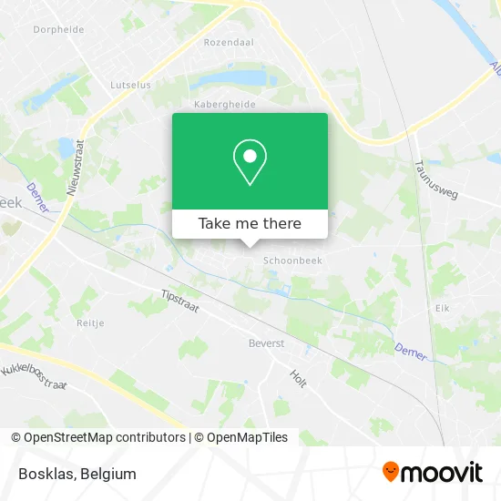 Bosklas map