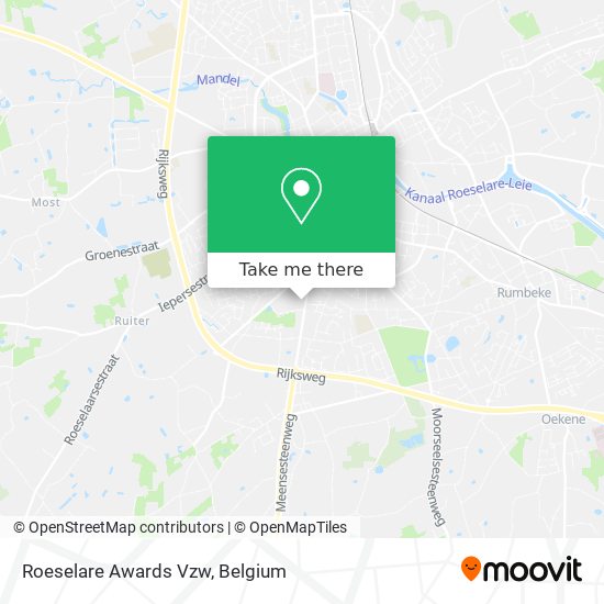 Roeselare Awards Vzw map