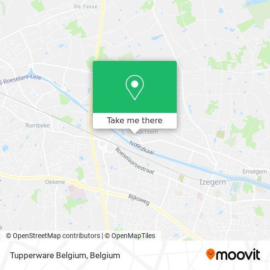 Tupperware Belgium map