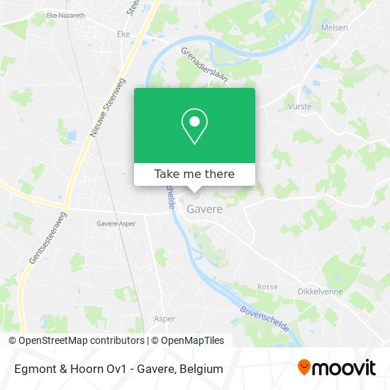 Egmont & Hoorn Ov1 - Gavere map