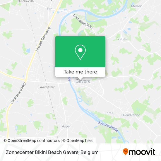 Zonnecenter Bikini Beach Gavere map