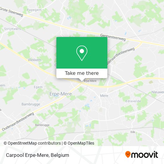 Carpool Erpe-Mere map