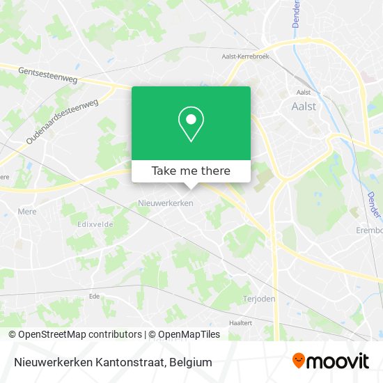 Nieuwerkerken Kantonstraat map