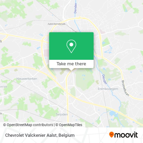 Chevrolet Valckenier Aalst map