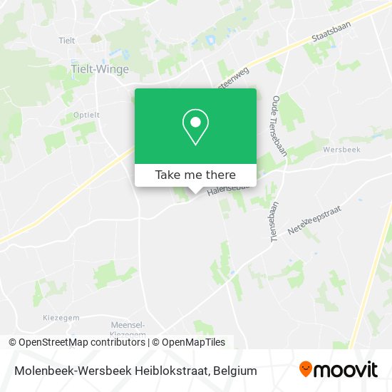 Molenbeek-Wersbeek Heiblokstraat plan