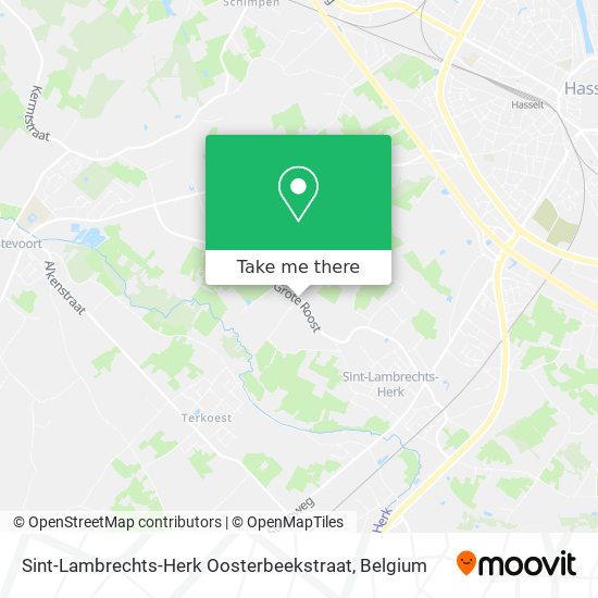 Sint-Lambrechts-Herk Oosterbeekstraat plan