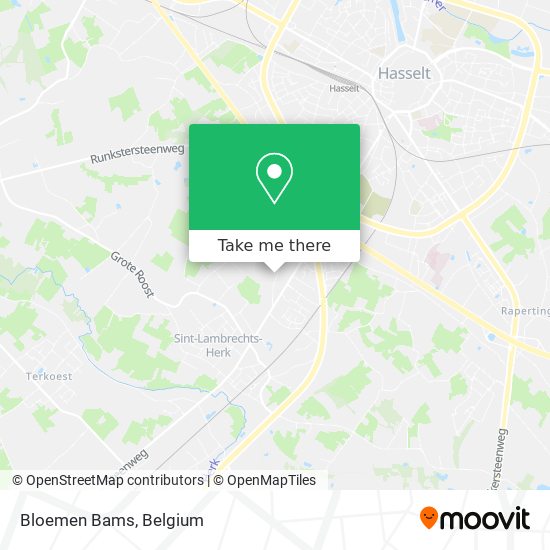 Bloemen Bams map