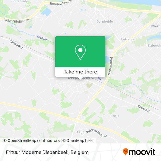 Frituur Moderne Diepenbeek plan