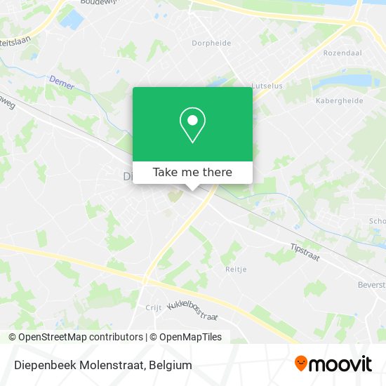 Diepenbeek Molenstraat map