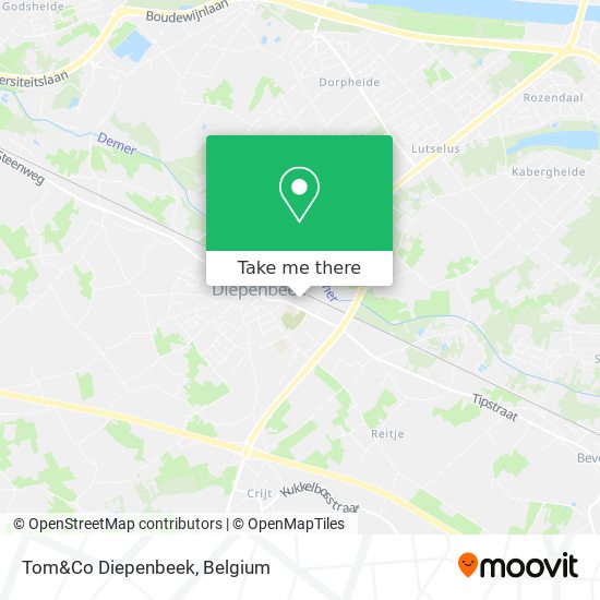 Tom&Co Diepenbeek map