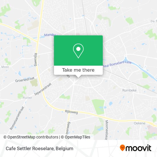 Cafe Settler Roeselare map