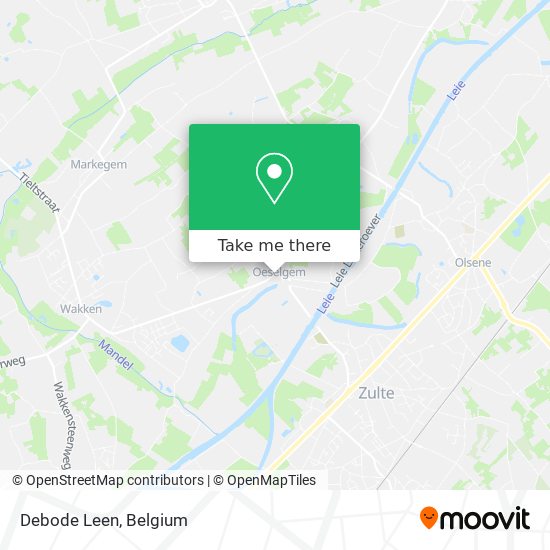 Debode Leen map