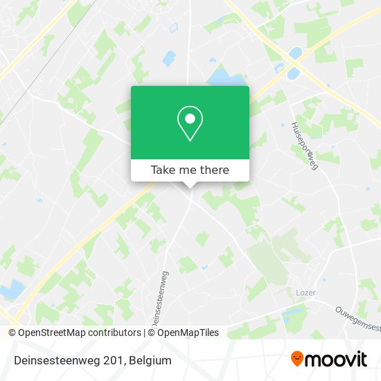 Deinsesteenweg 201 map