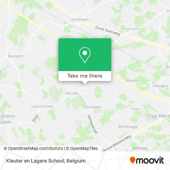 Kleuter en Lagere School map