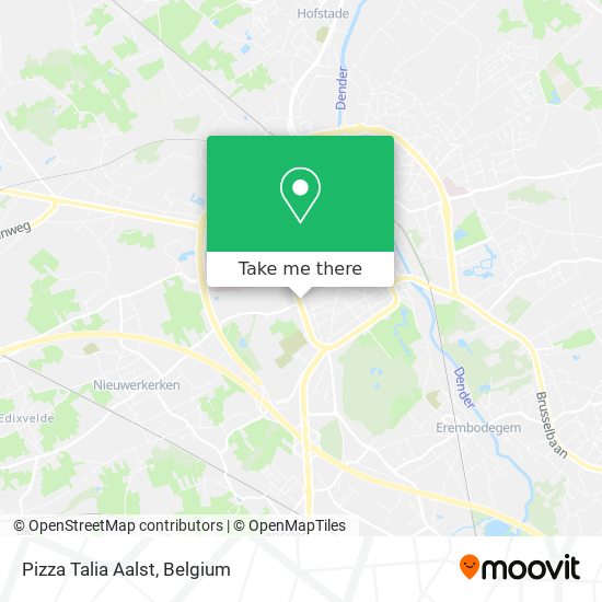 Pizza Talia Aalst map