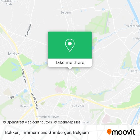 Bakkerij Timmermans Grimbergen map