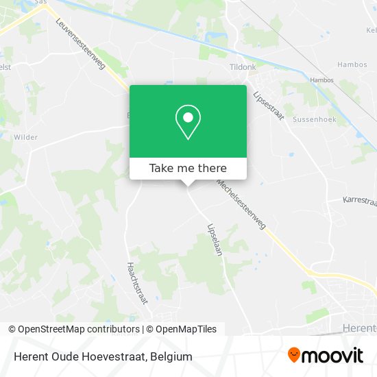 Herent Oude Hoevestraat map