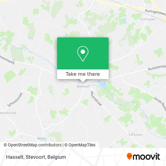 Hasselt, Stevoort map