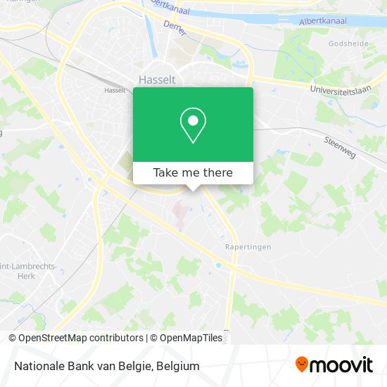 Nationale Bank van Belgie map