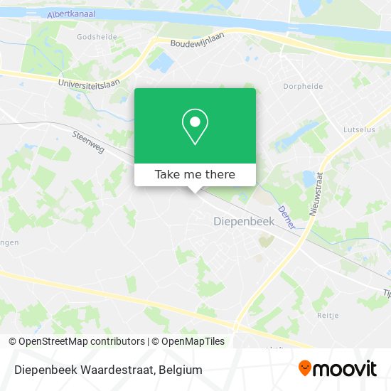 Diepenbeek Waardestraat plan