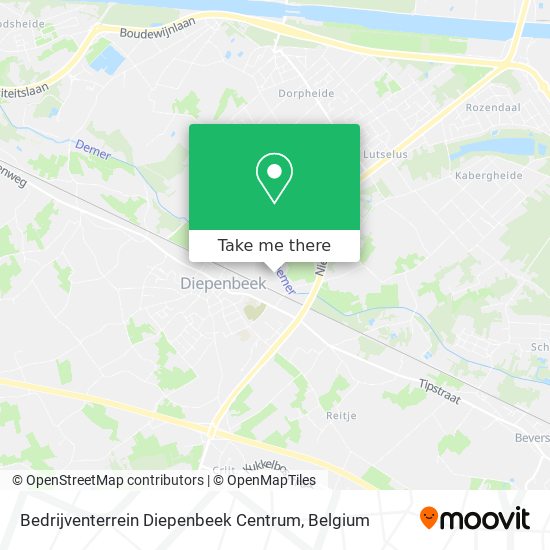 Bedrijventerrein Diepenbeek Centrum plan