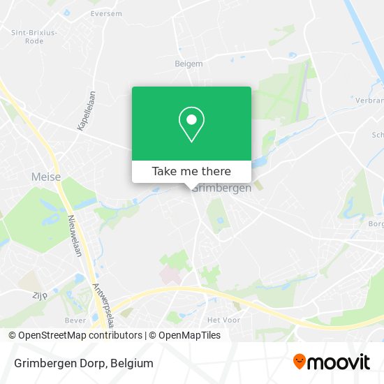 Grimbergen Dorp map