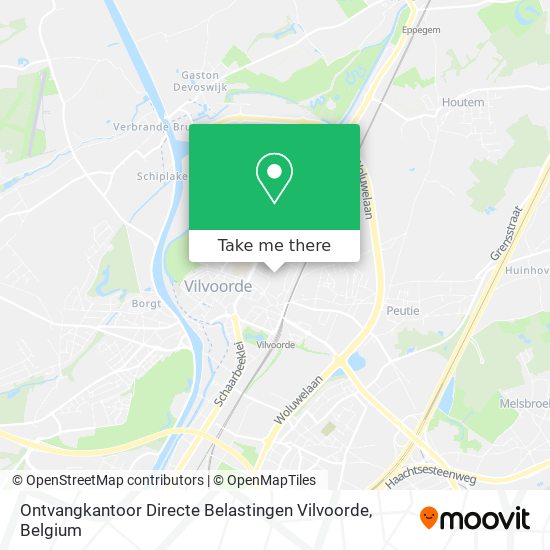 Ontvangkantoor Directe Belastingen Vilvoorde plan