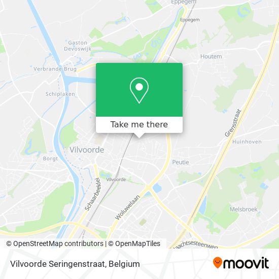 Vilvoorde Seringenstraat map