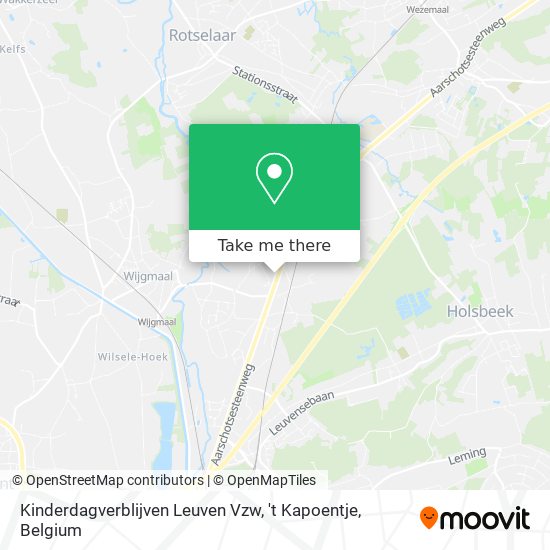 Kinderdagverblijven Leuven Vzw, 't Kapoentje map
