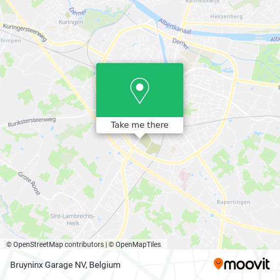 Bruyninx Garage NV map